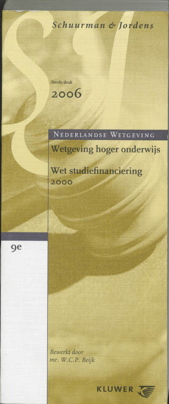 Omslag van Wetgeving Hoger Onderwijs