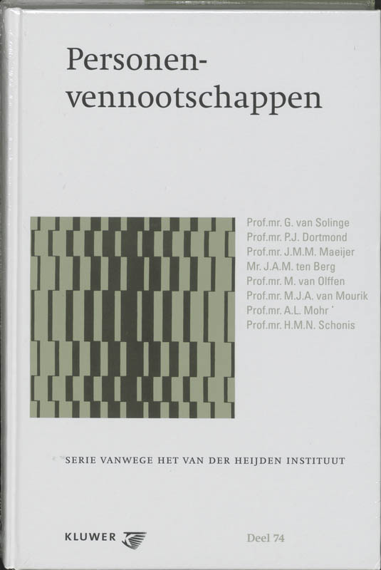 Omslag van Personenvennootschap