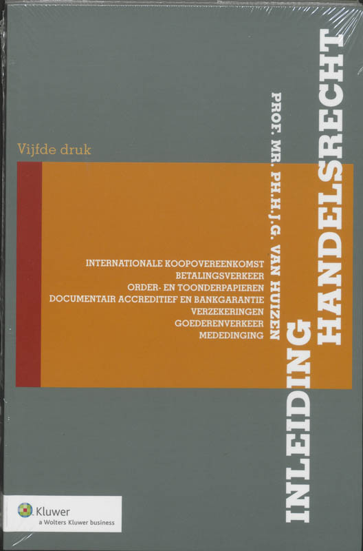 Omslag van Inleiding handelsrecht