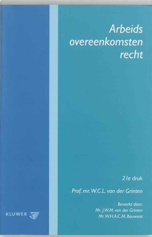 Omslag van Arbeidsovereenkomstenrecht