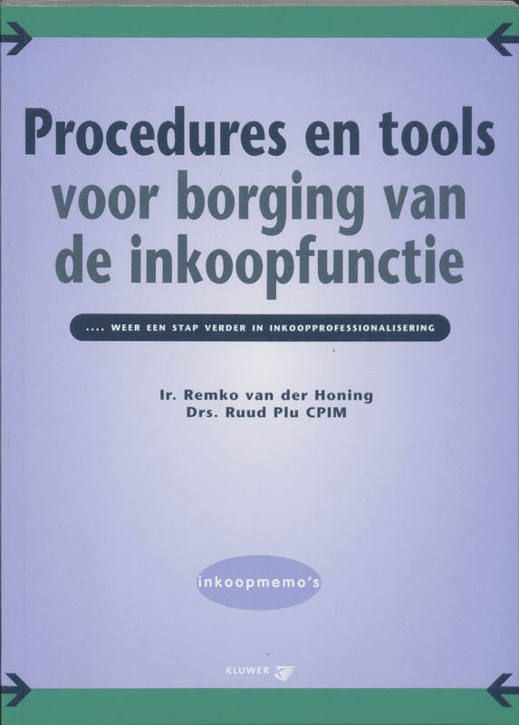 Omslag van Procedures en tools voor borging van de inkoopfunctie