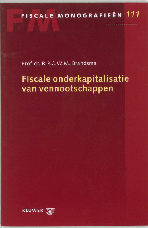 Omslag van Fiscale onderkapitalisatie van vennootschappen