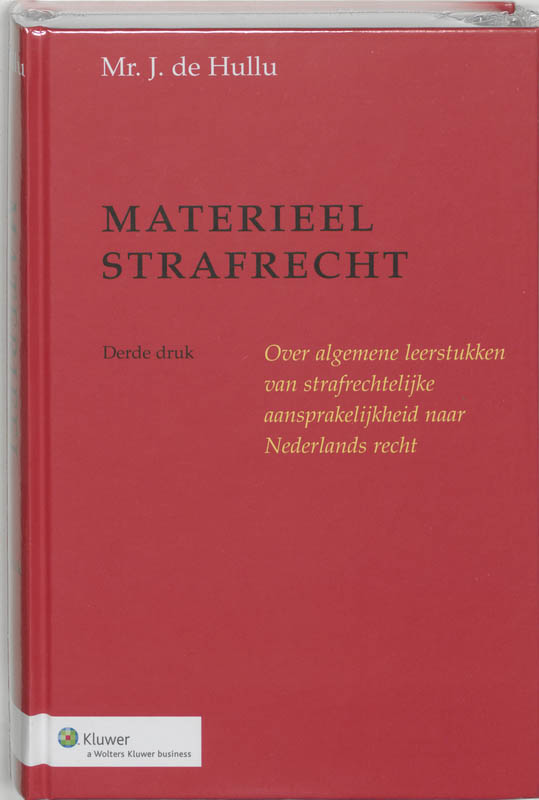Omslag van Materieel strafrecht