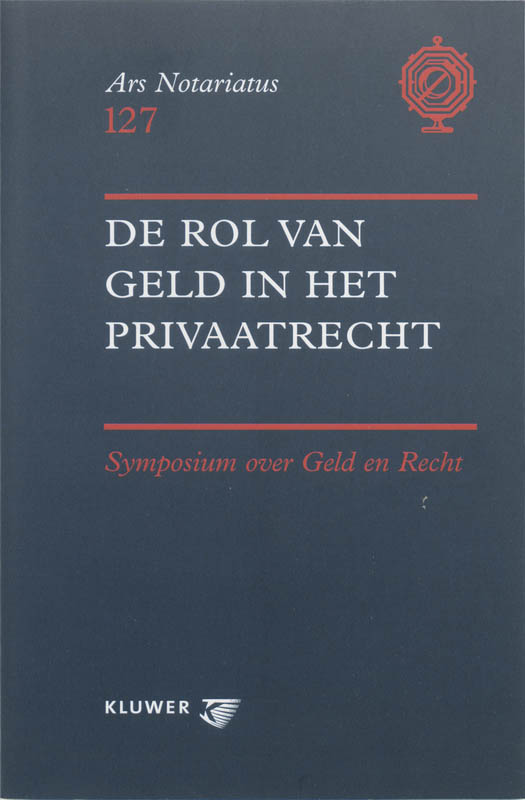 Omslag van De rol van geld in het privaatrecht
