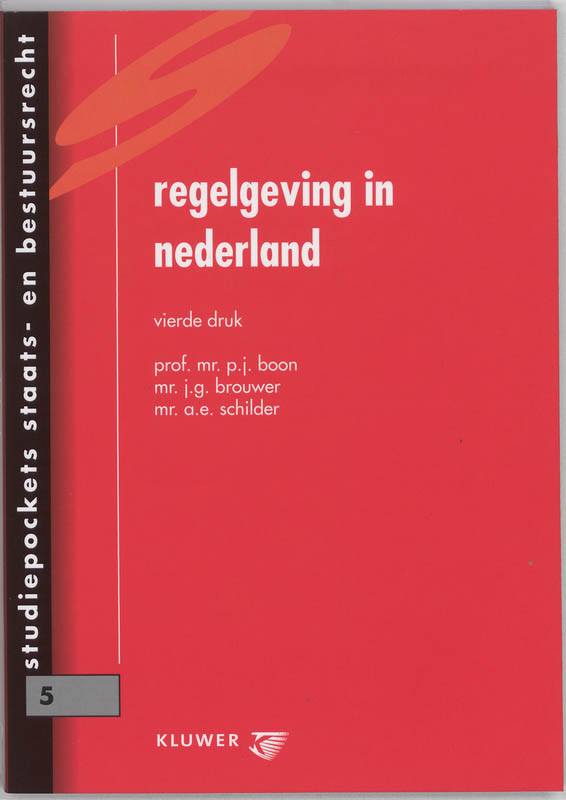 Omslag van Regelgeving in Nederland