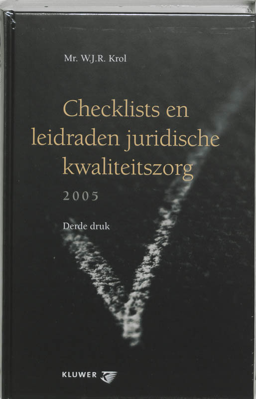 Omslag van Checklists en leidraden juridische kwaliteitszorg