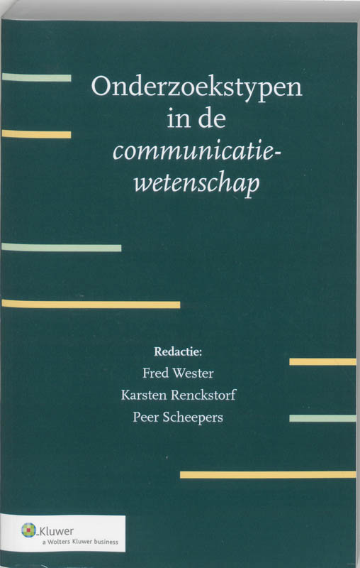 Omslag van Onderzoekstypen in de communicatiewetenschap