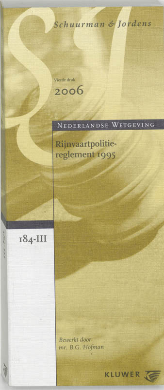 Omslag van Rijnvaartpolitiereglement 1995