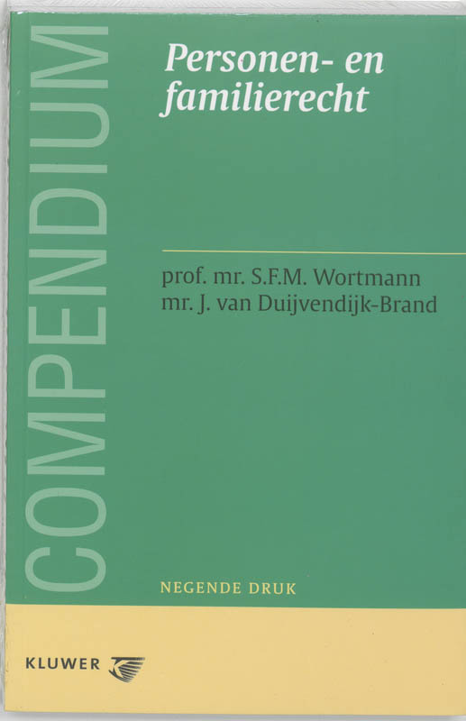 Omslag van Compendium van het personen- en familierecht