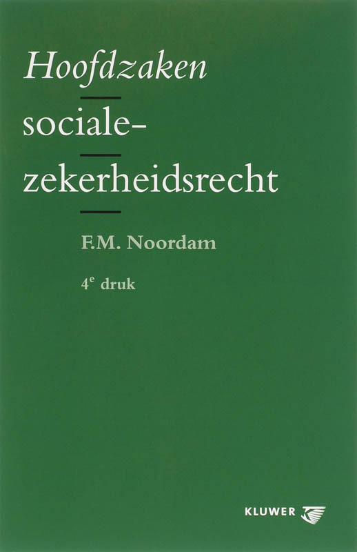 Omslag van Hoofdzaken socialezekerheidsrecht