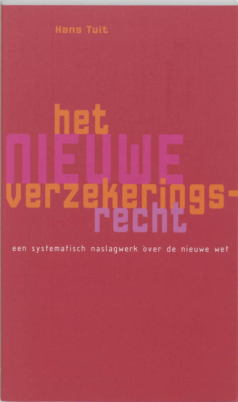 Omslag van Het nieuwe verzekeringsrecht