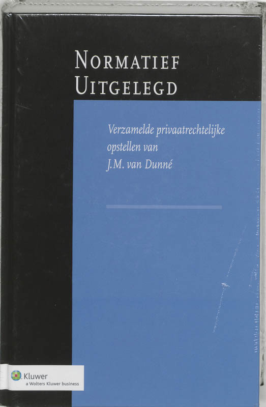 Omslag van Normatief Uitgelegd