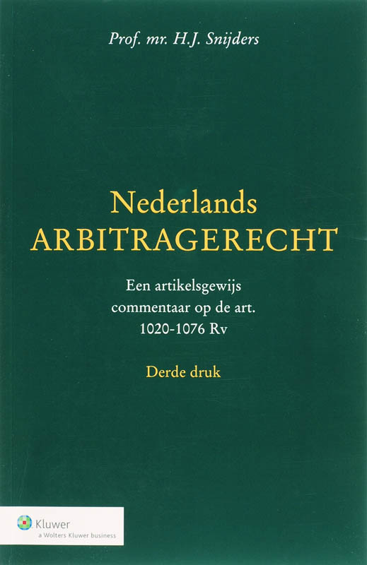 Omslag van Nederlands arbitragerecht