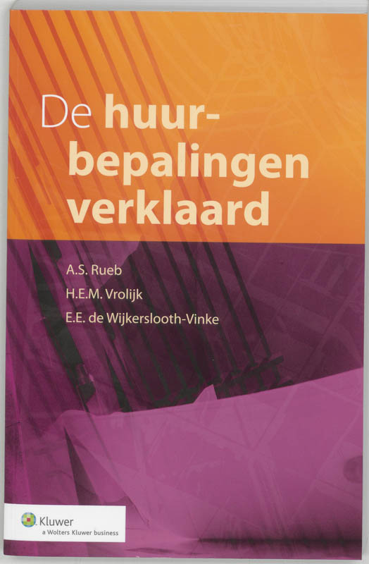 Omslag van De huurbepalingen verklaard