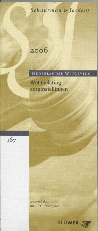 Omslag van Wet toelating zorginstellingen