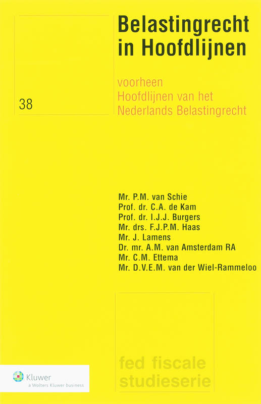 Omslag van Belastingrecht in Hoofdlijnen