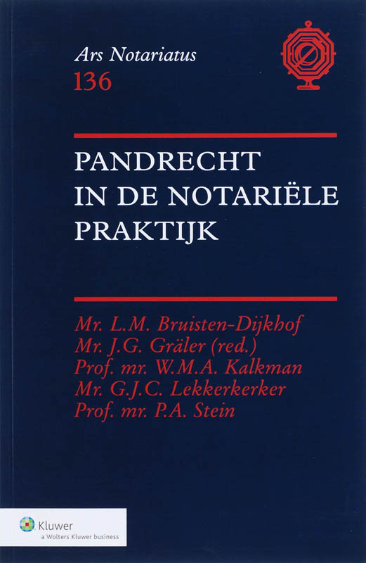 Omslag van Pandrecht in de notariele praktijk