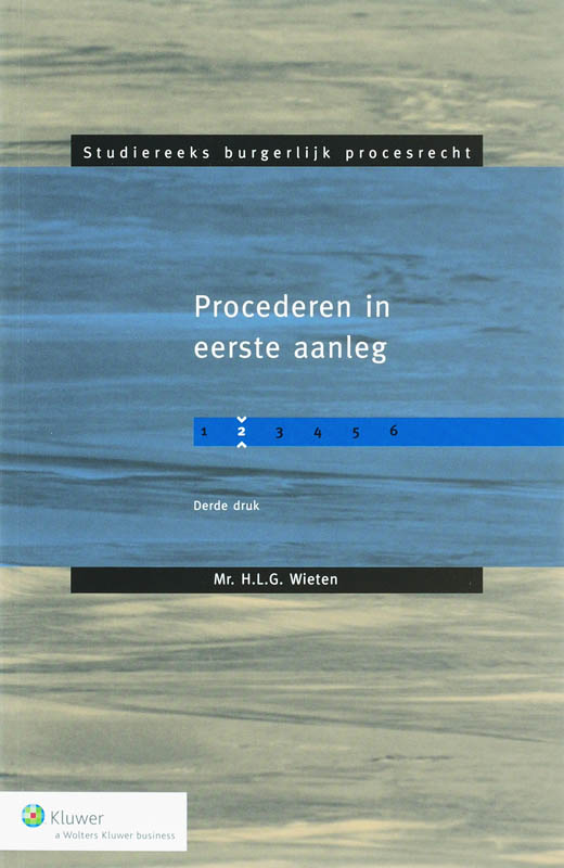 Omslag van Procederen in eerste aanleg