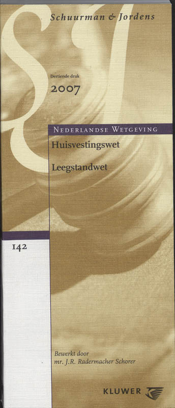 Omslag van Huisvestingswet