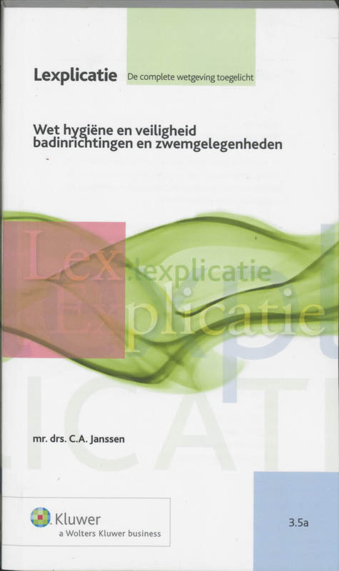 Omslag van Wet hygiëne en veiligheid badinrichtingen en zwemgelegenheden