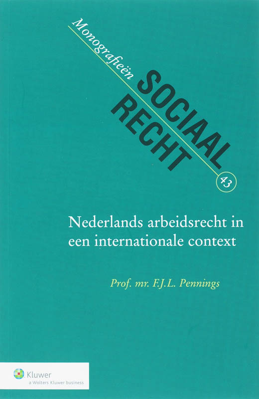 Omslag van Nederlands arbeidsrecht in een internationale context