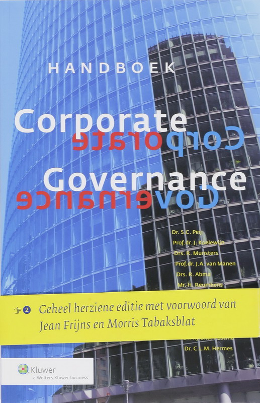 Omslag van Handboek Corporate Governance