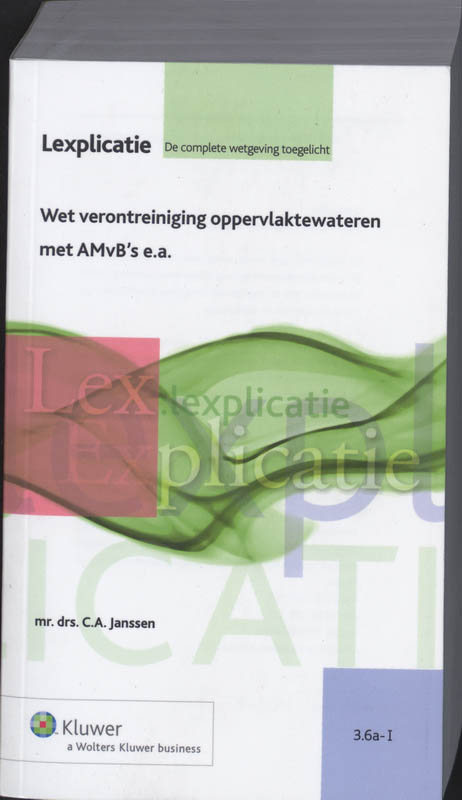 Omslag van Wet verontreiniging oppervlaktewateren met AMVB's