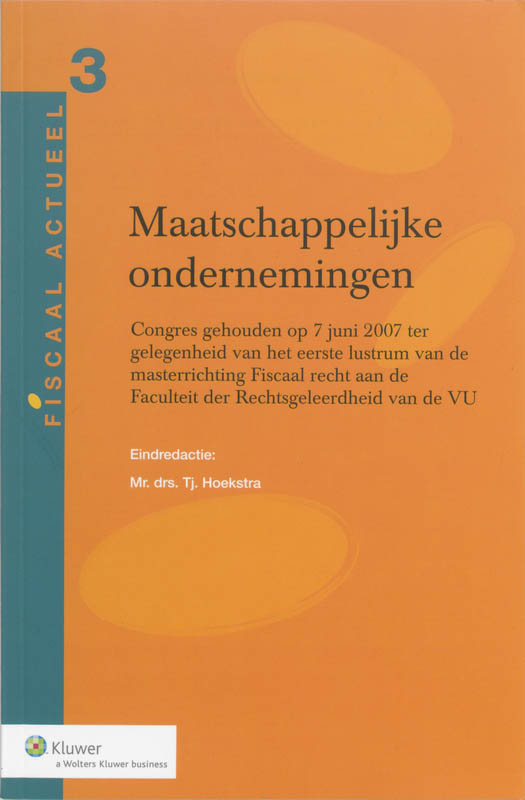 Omslag van Maatschappelijke ondernemingen