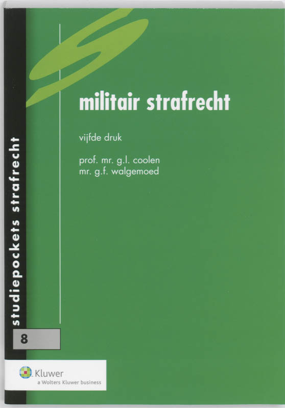 Omslag van Militair strafrecht