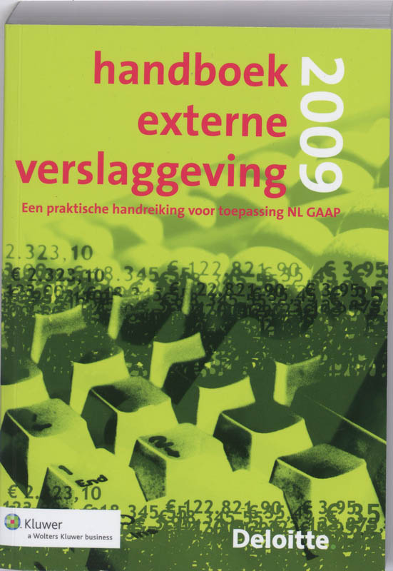 Omslag van Handboek Externe Verslaggeving 2009