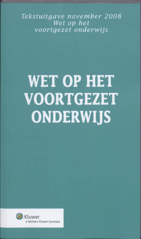 Omslag van Wet op het Voortgezet Onderwijs 2008-002