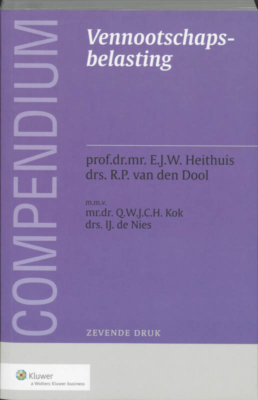 Omslag van Compendium van de vennootschapsbelasting