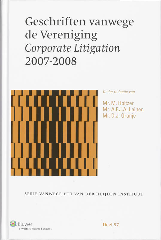 Omslag van Geschriften vanwege de Vereniging Corporate Litigation 2007-2008