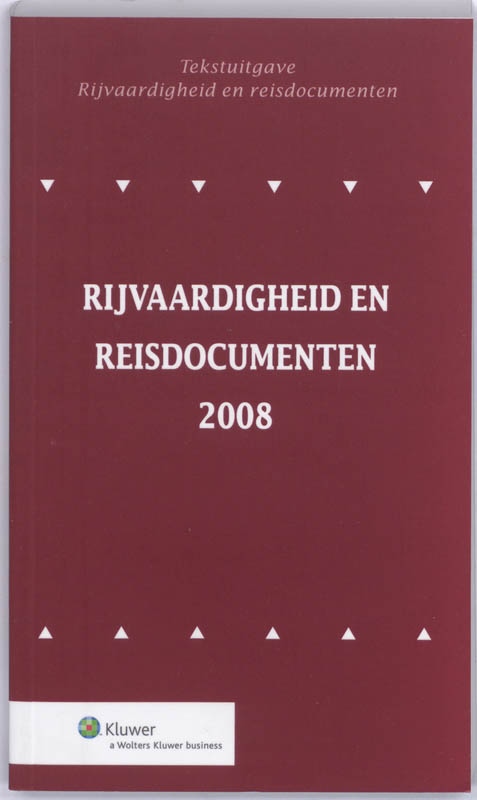 Omslag van Tekstuitgave Rijvaardigheid en Reisdocumenten 2008