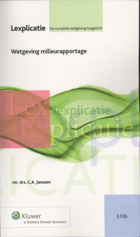 Omslag van Wetgeving milieurapportage