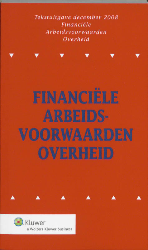 Omslag van Financiele Arbeidsvoorwaarden Overheid