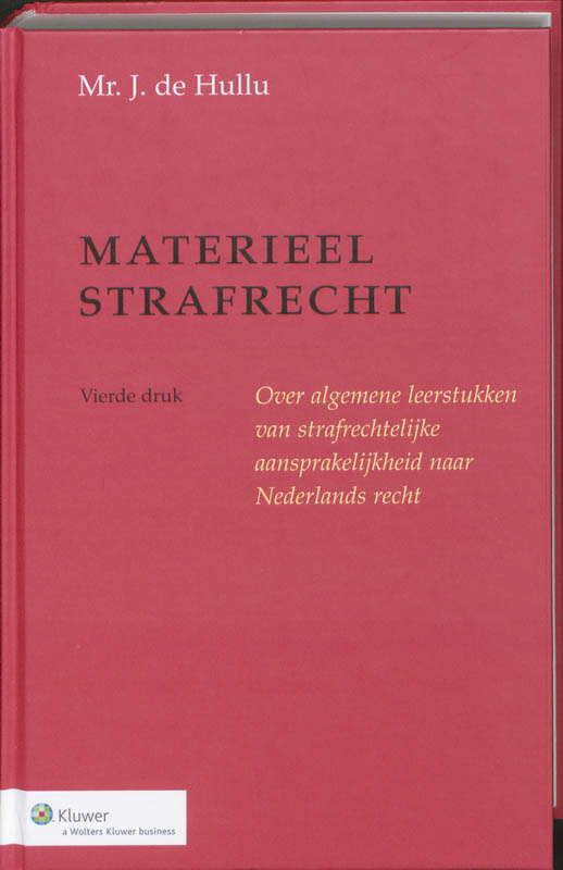 Omslag van Materieel strafrecht