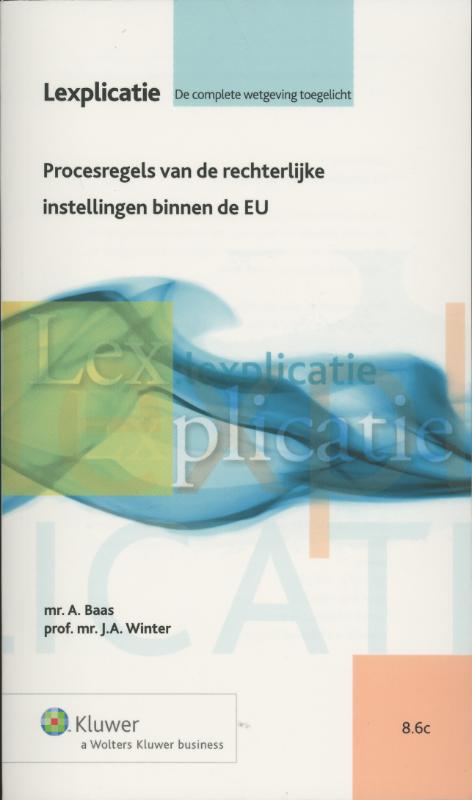 Omslag van Procesregels van de rechterlijke instellingen binnen de EU