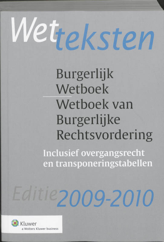 Omslag van Burgerlijk Wetboek / Wetboek van Burgerlijke Rechtsvordering