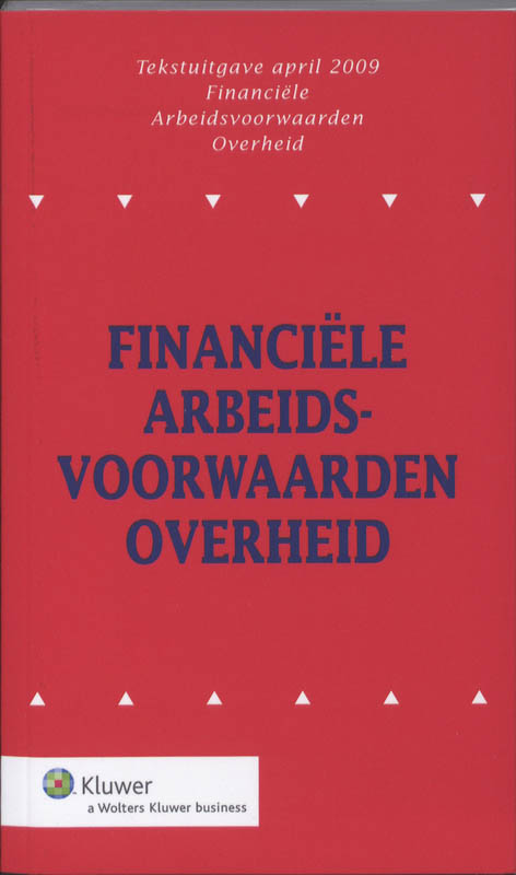 Omslag van Tekstuitgave Financiele Arbeidsvoorwaarden Overheid