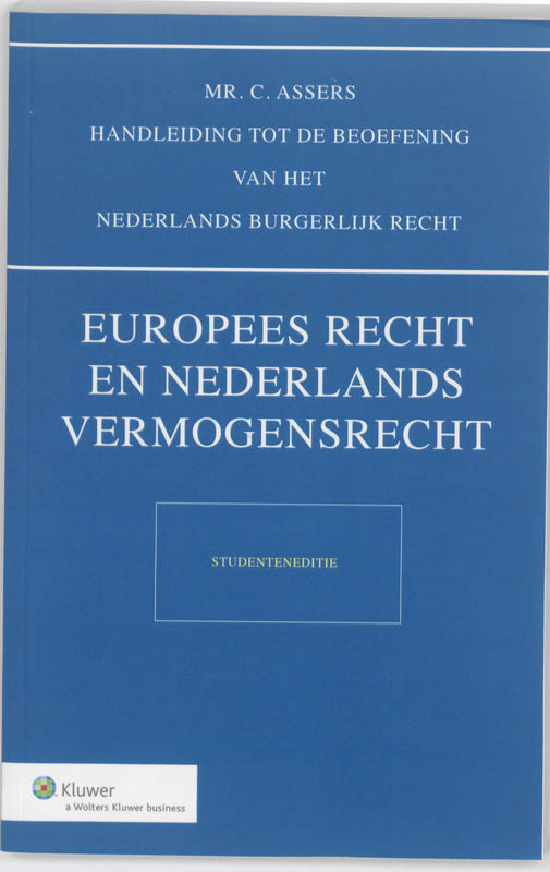 Omslag van Vermogensrecht algemeen