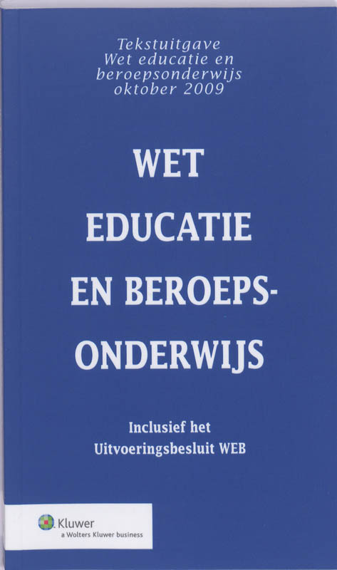 Omslag van Wet educatie en beroepsonderwijs