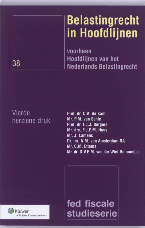 Omslag van Belastingrecht in hoofdlijnen