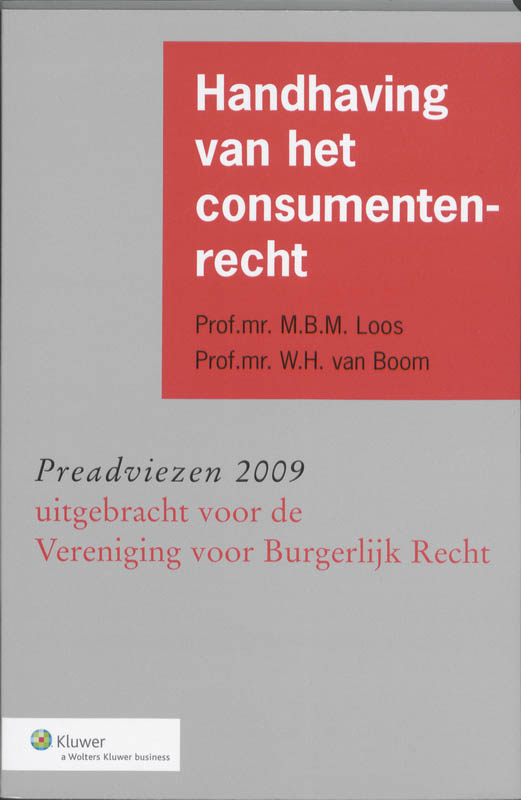 Omslag van Handhaving van het consumentenrecht