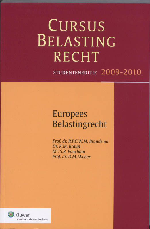 Omslag van Belastingrecht Europees belastingrecht