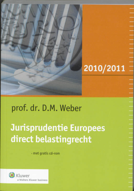 Omslag van Jurisprudentie Europees direct belastingrecht 2010/2011