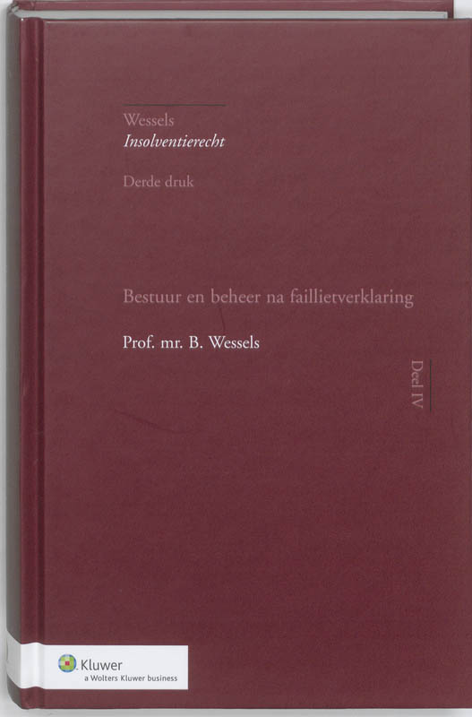 Omslag van Bestuur en beheer na faillietverklaring