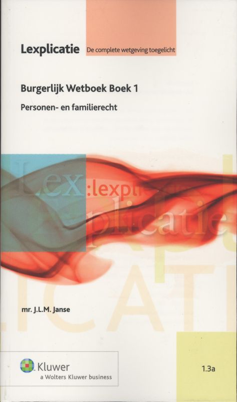 Omslag van Burgerlijk Wetboek boek 1