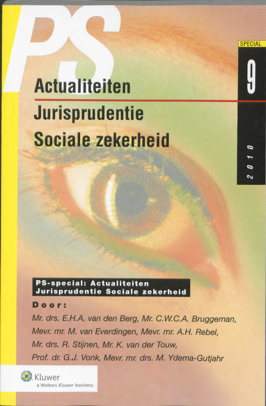 Omslag van PS Special Actualiteiten jurisprudentie sociale zekerheid