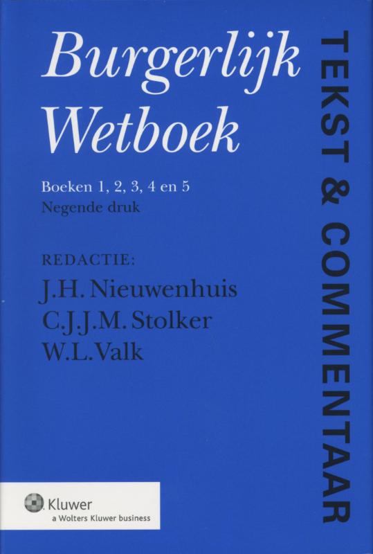 Omslag van Tekst & Commentaar Burgerlijk Wetboek